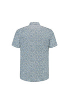 Korte mouw print blauw-groen