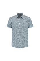 Korte mouw print blauw-groen