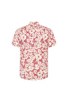 Korte mouw printbloem rood