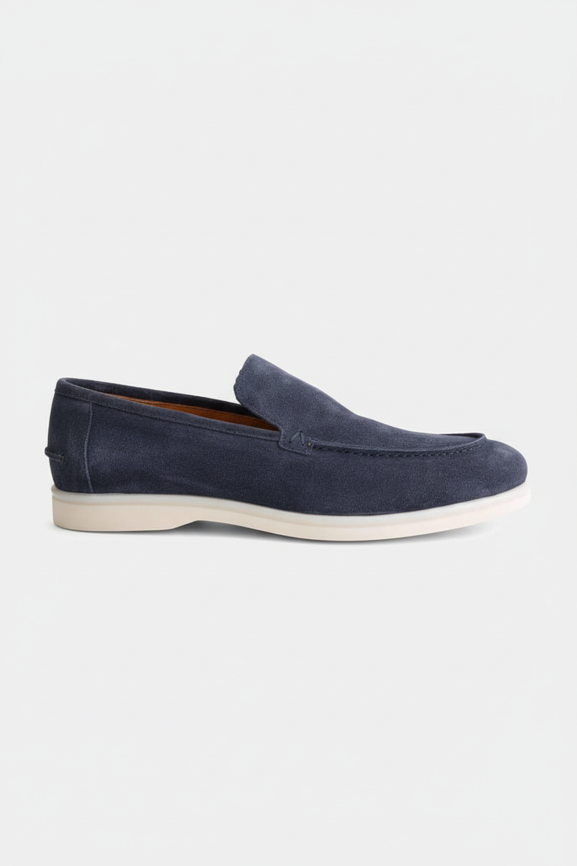 Loafer suede blauw
