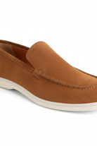 Loafer suede cognac