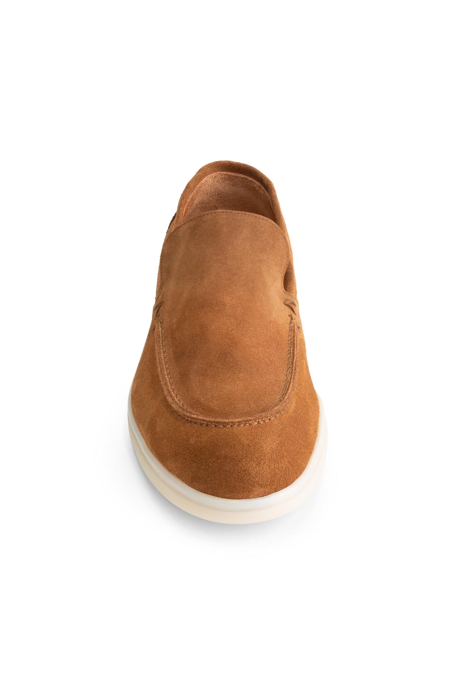 Loafer suede cognac