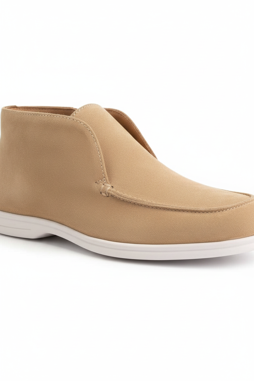 Loafer suede hoog zand