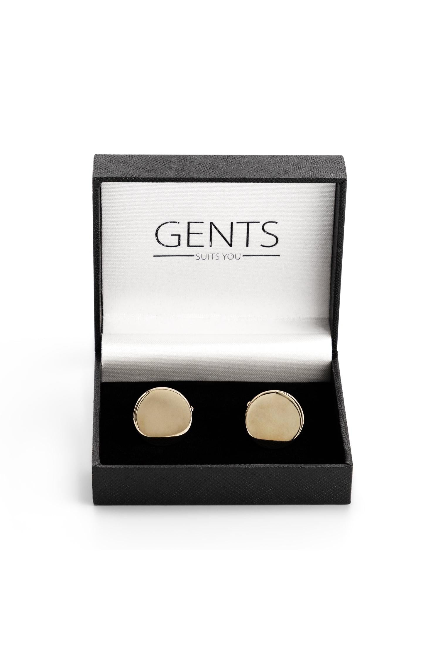 Manchetknopen rond - goud