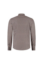 Overhemd Blumfontain cirkelprint bruin