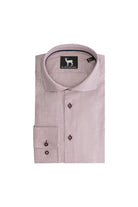 Overhemd Blumfontain miniruit bordeaux