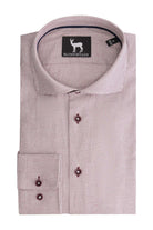 Overhemd Blumfontain miniruit bordeaux