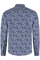 Overhemd Blumfontain paisleyprint blauw