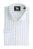 Overhemd Blumfontain streep grijsblauw