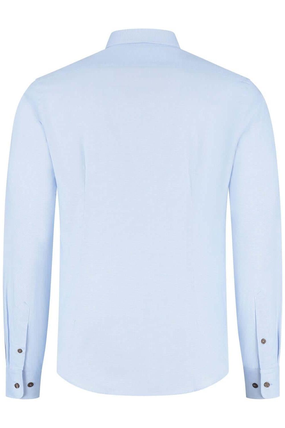 Overhemd Blumfontain structuur blauw