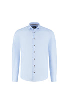 Overhemd Blumfontain structuur blauw