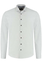 Overhemd Blumfontain uni structuur grijs