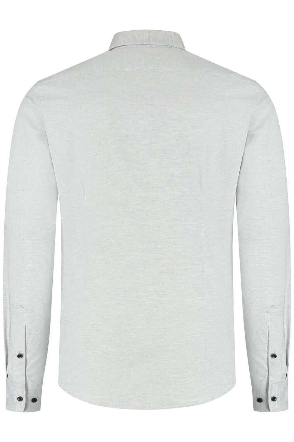 Overhemd Blumfontain uni structuur grijs