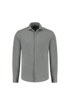 Overhemd pique grijs