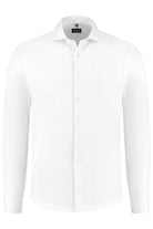 Overhemd pique wit