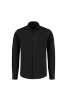 Overhemd pique zwart