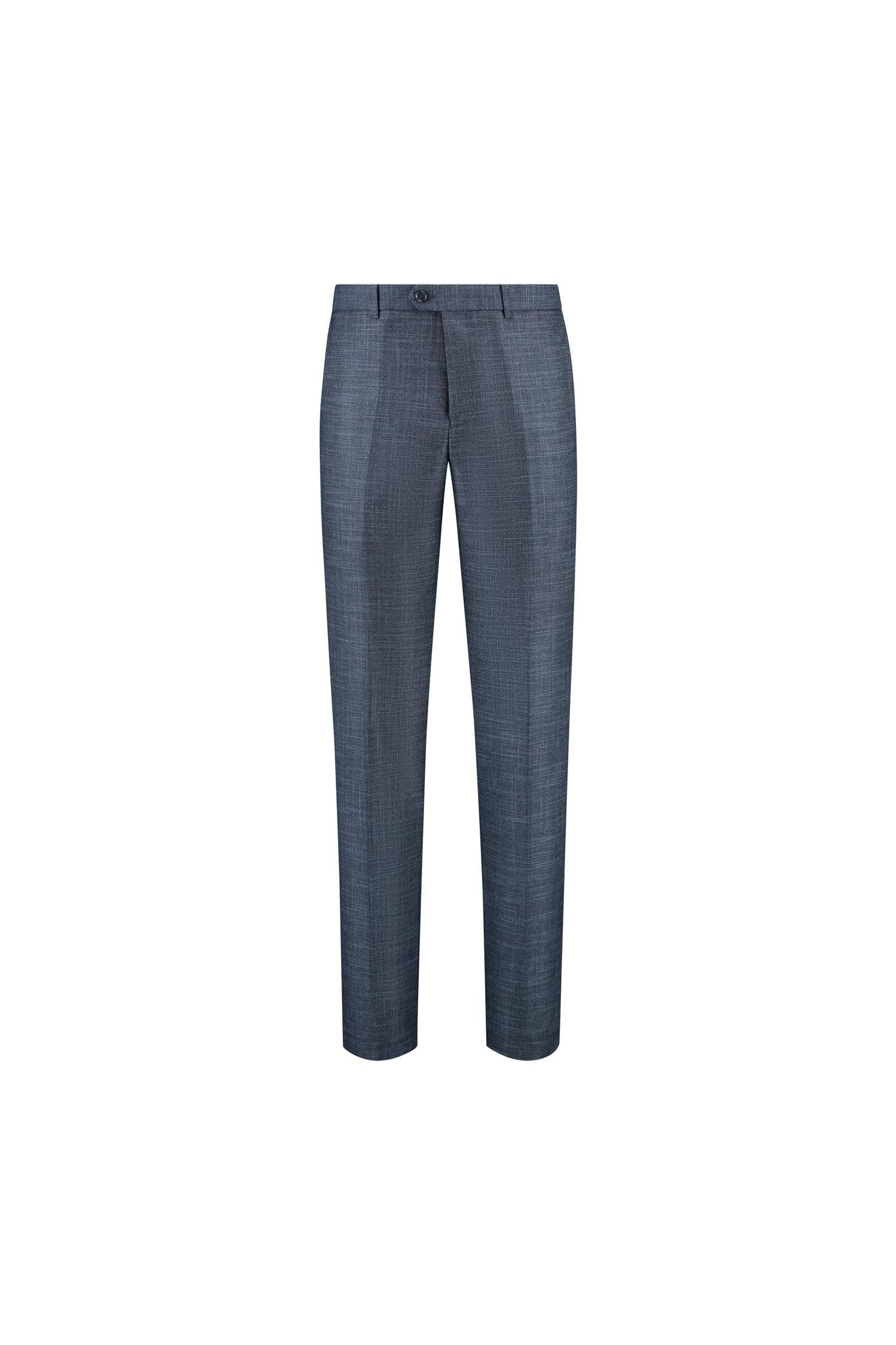 Pak 2-delig birdseye structuur blauw