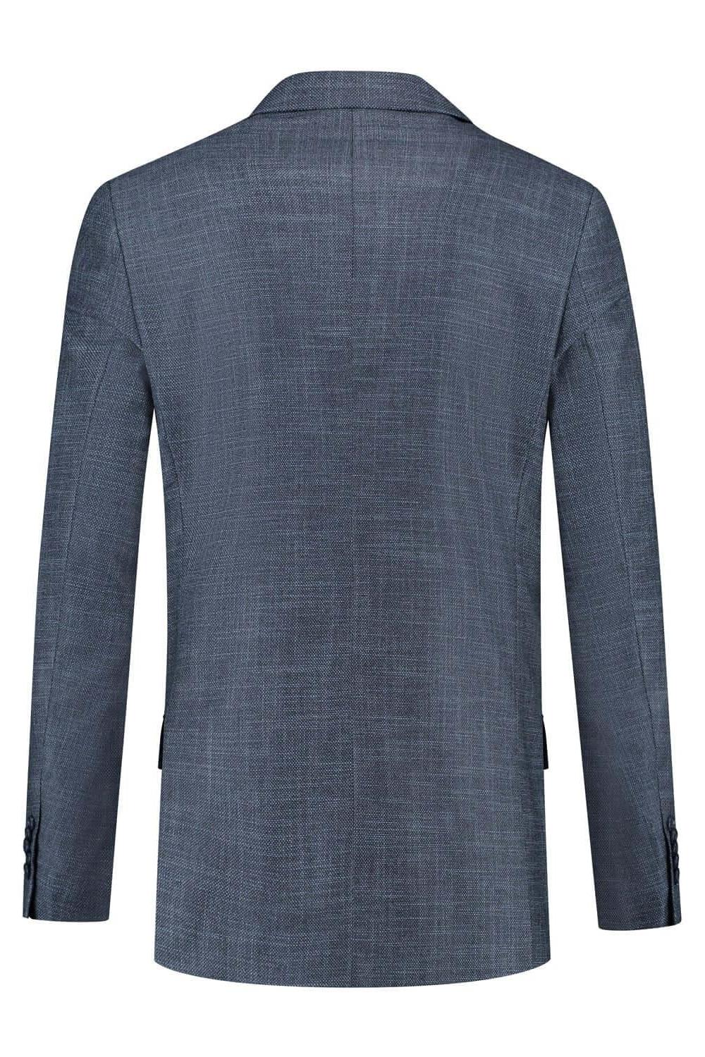 Pak 2-delig birdseye structuur blauw