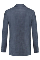 Pak 2-delig birdseye structuur blauw