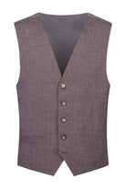 Pak 3-D linnenlook rozijn rood