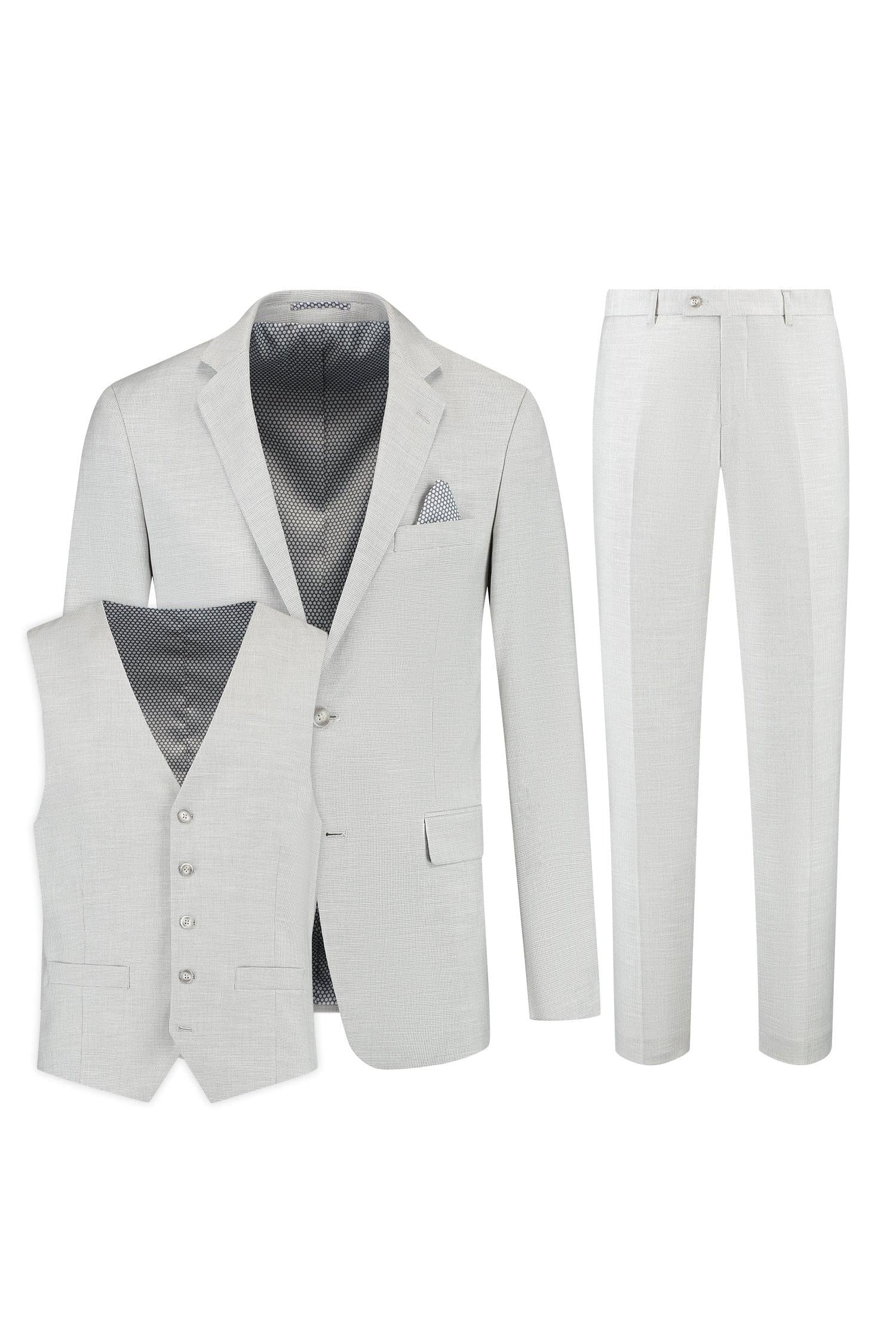 Pak 3-D structuur lichtgrijs