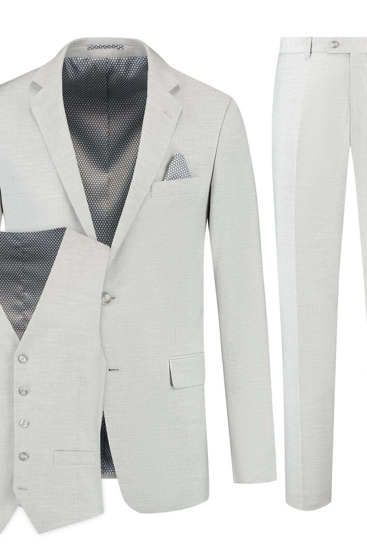 Pak 3-D structuur lichtgrijs