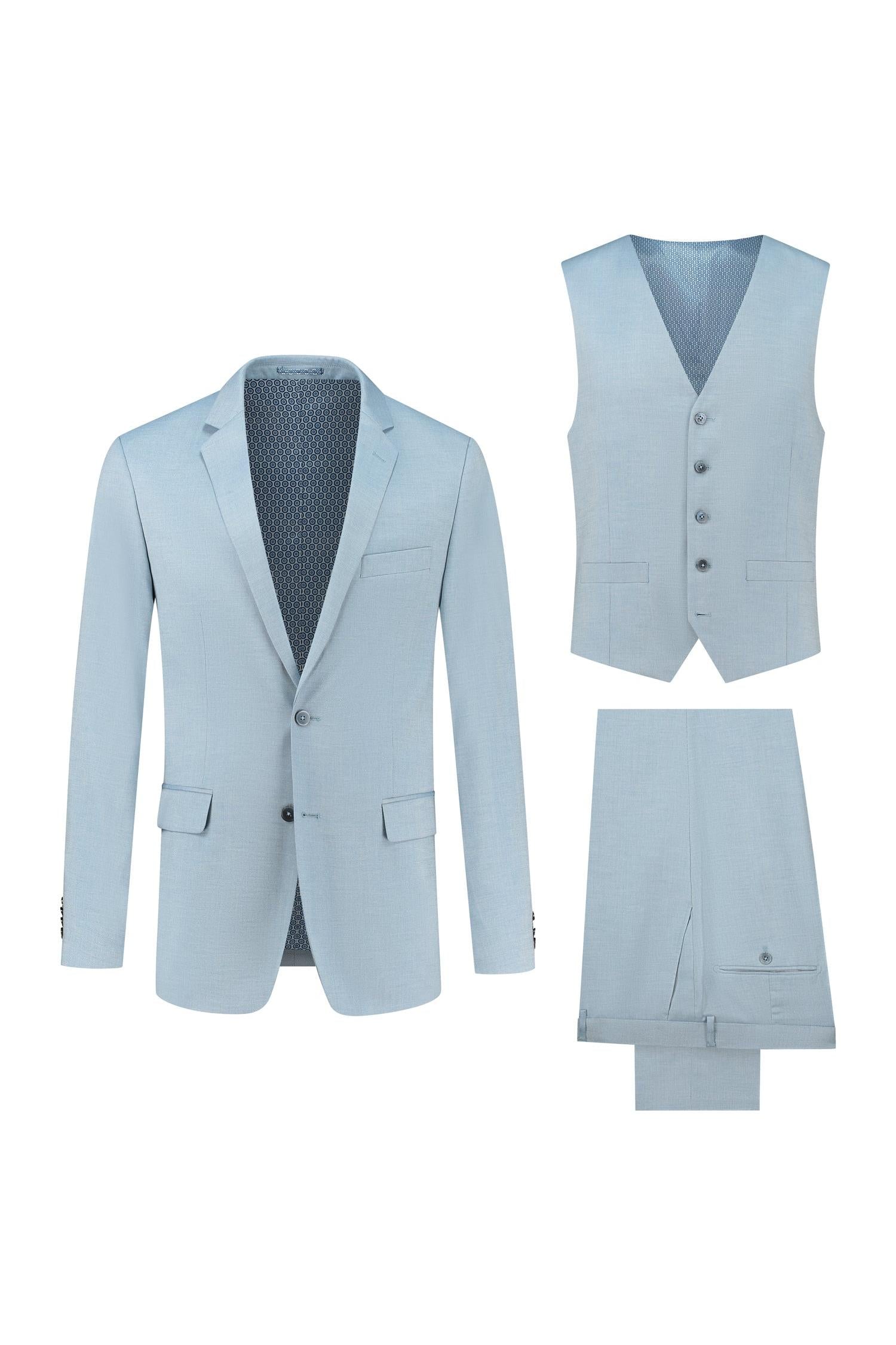 Pak 3-D wolmix ijs-blauw