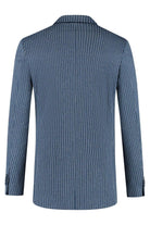 Pak krijtstreep denimblauw