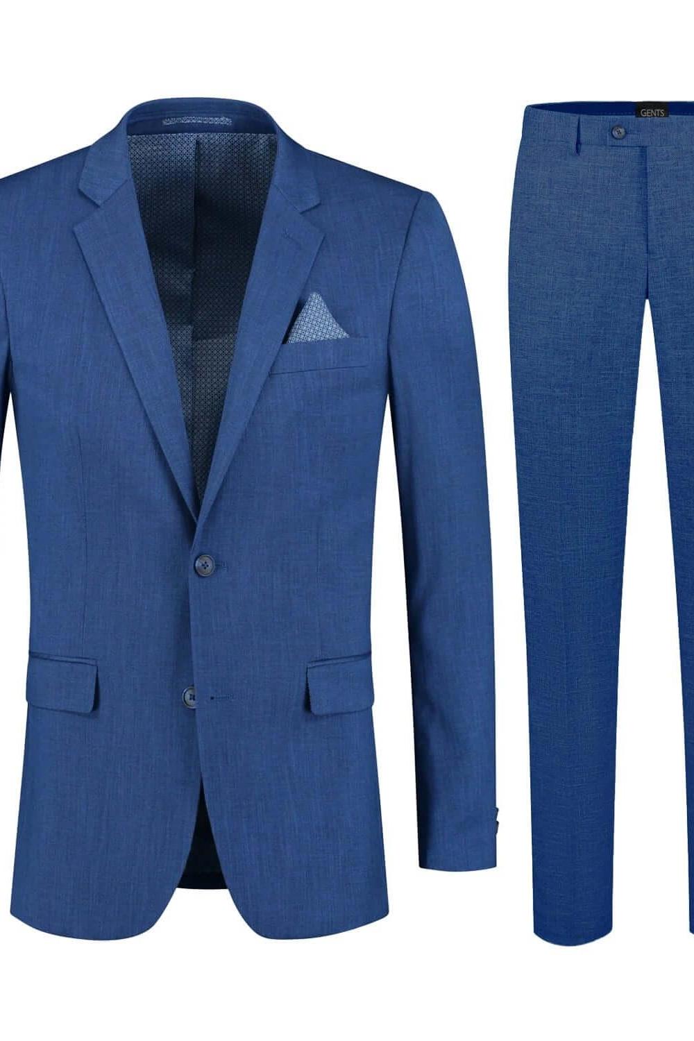 Pak linnenlook blauw 2-delig