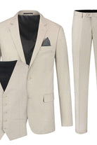 Pak linnenlook zand 3-delig