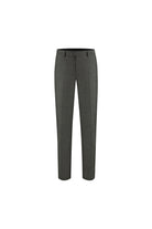 Pak melange donkergroen - donkergroen melange wolblend broek met klepzakken.