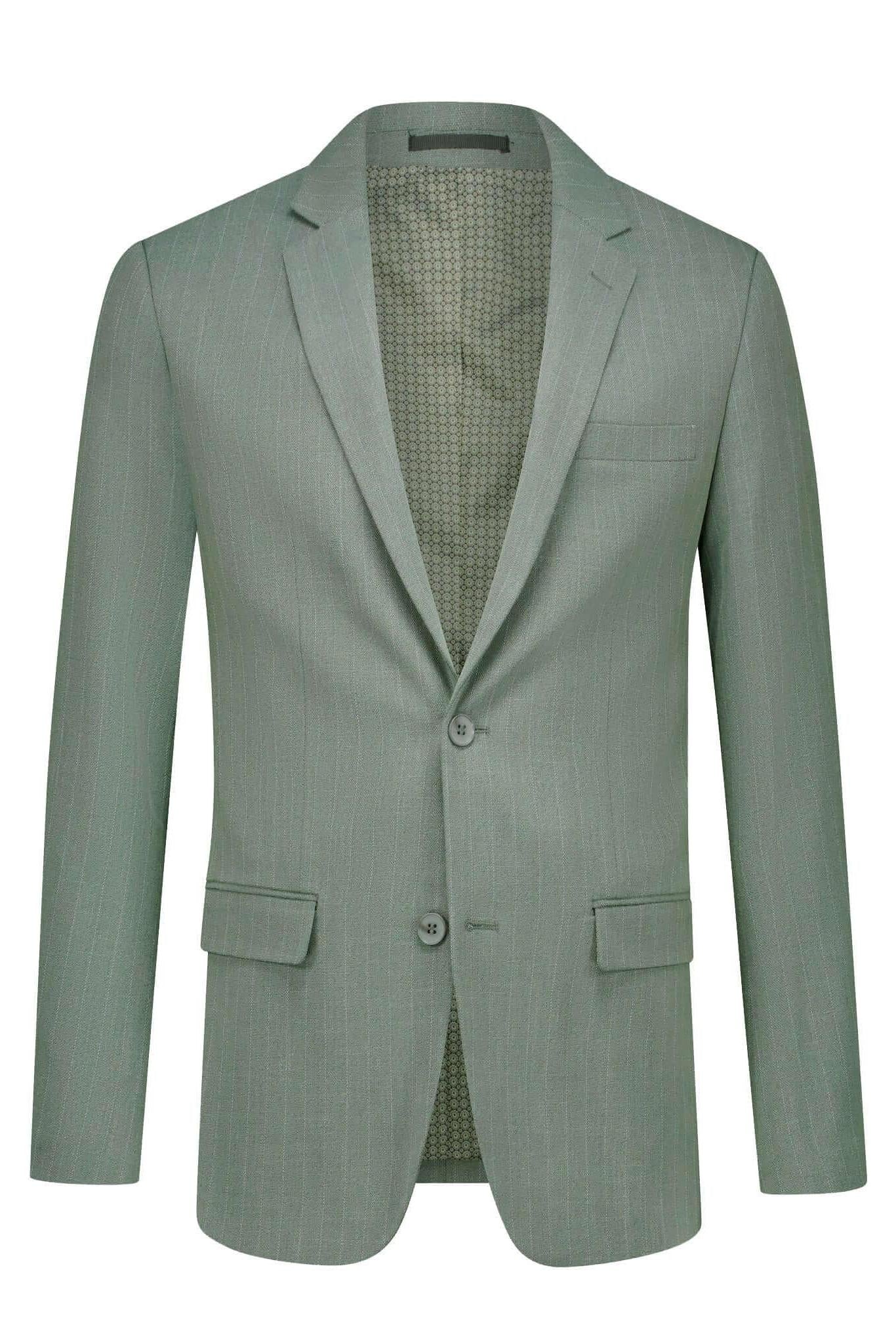 Pak pinstripe groen