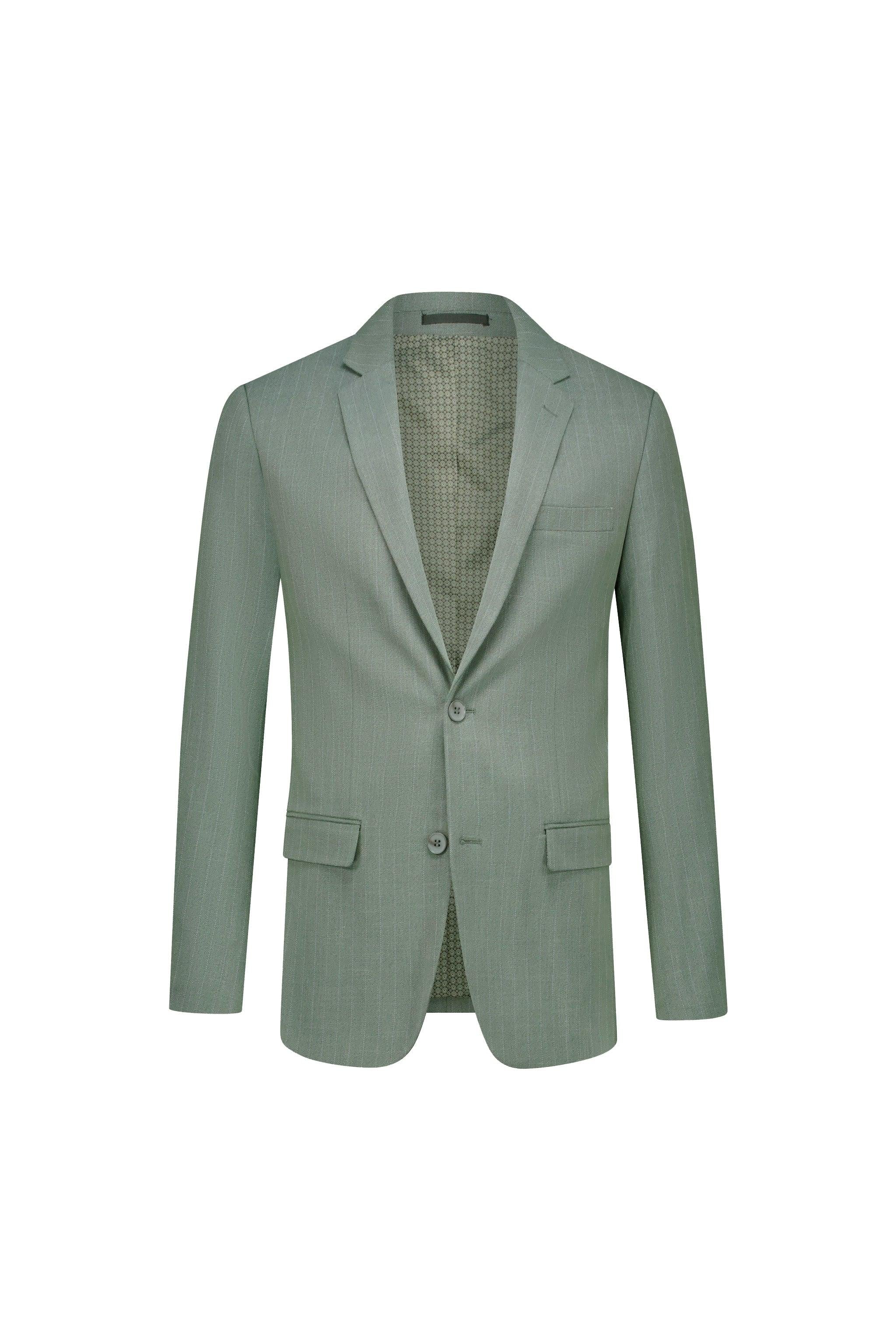 Pak pinstripe groen
