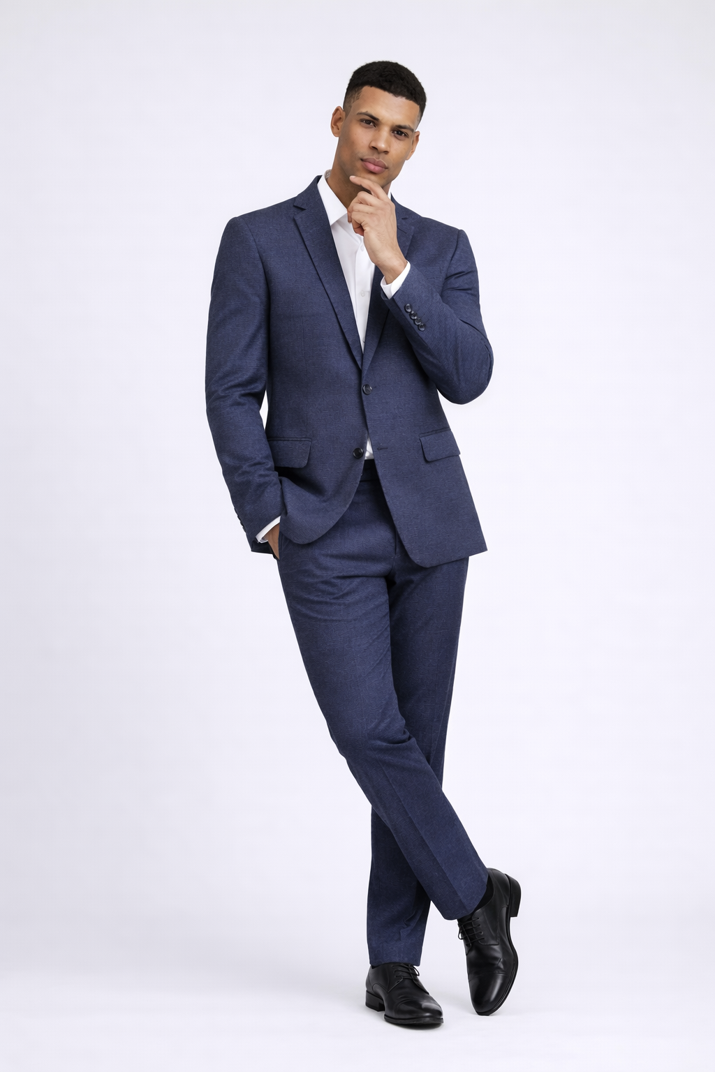 Pak ruit stretch blauw