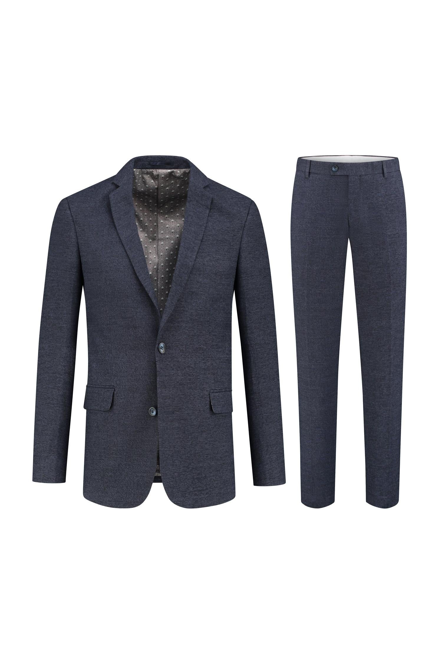 Pak ruit stretch blauw