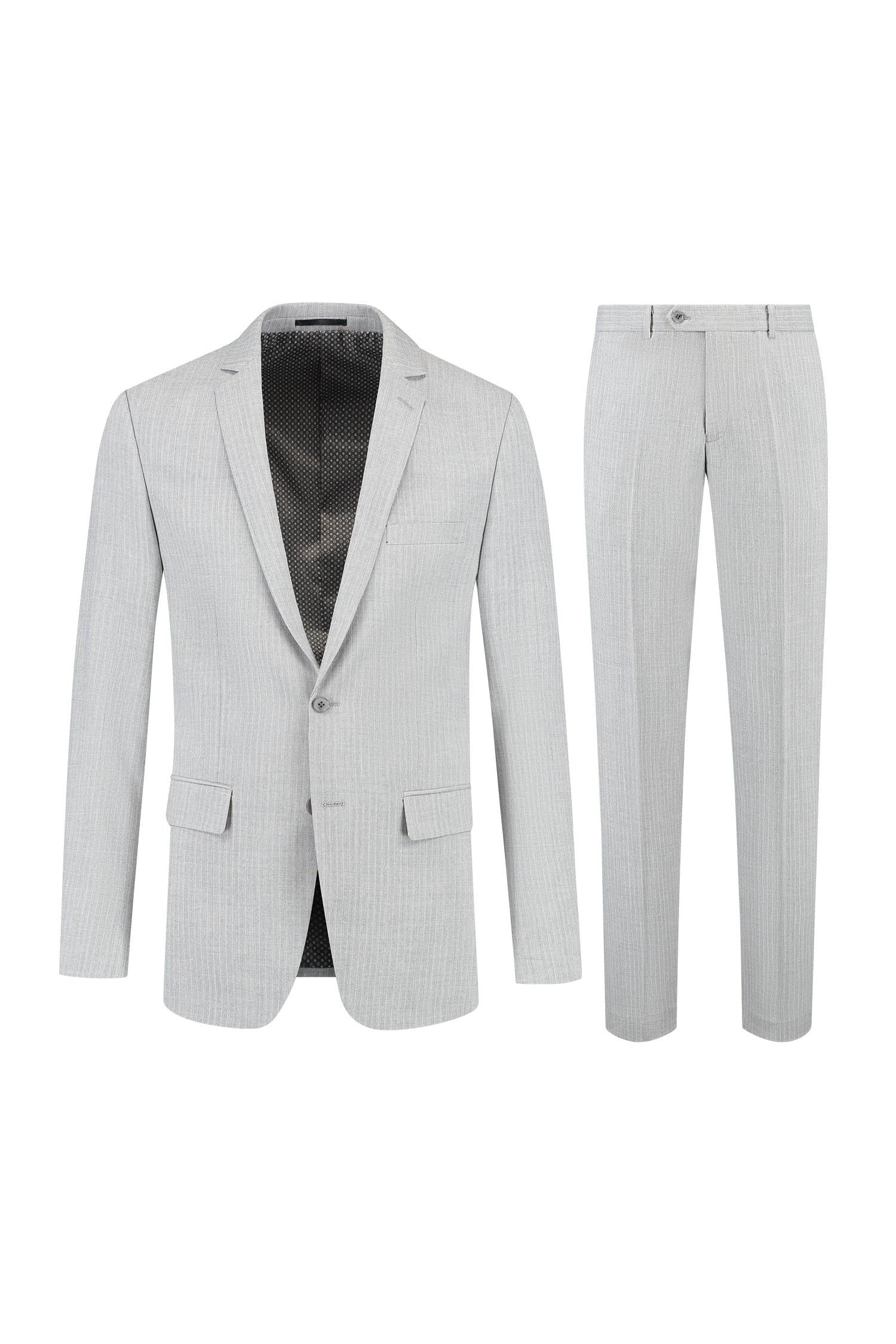 Pak streep lichtgrijs