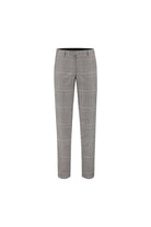 Pantalon ruit grijsbruin