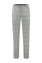 Pantalon ruit lichtgrijs