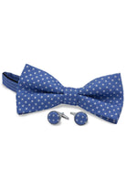 Set strik manchet blauw