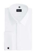 Smoking overhemd plat glad