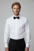 Smoking overhemd plat glad