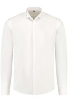 Smoking overhemd wingtip wit