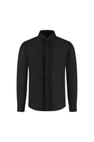 Smoking overhemd zwart plisse