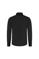 Smoking overhemd zwart plisse