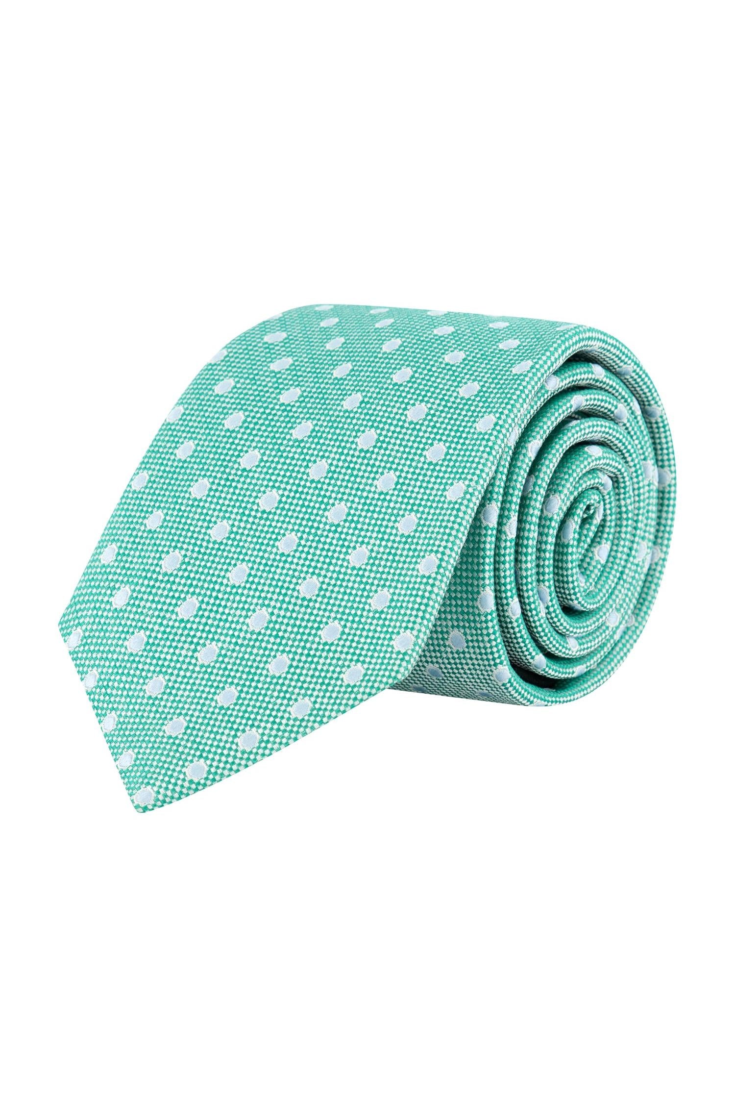 Stropdas zijde groen