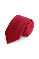 Stropdas zijde rood met stip