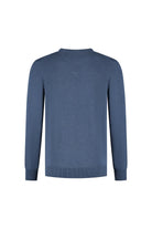 Trui V-hals softcotton blauw