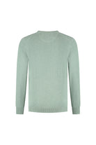 Trui V-hals softcotton oudgroen