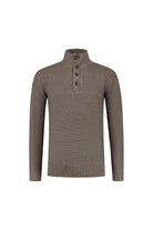 Trui rits-knopen bruin