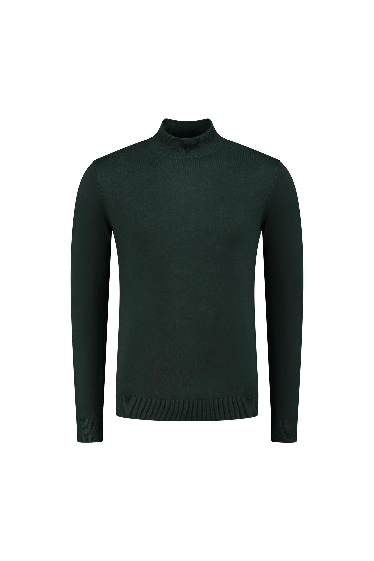 Turtle neck donkergroen